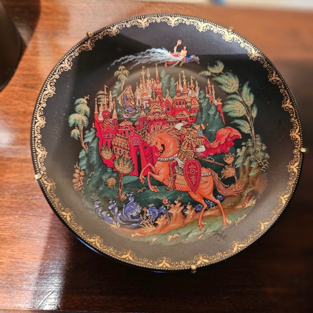 TWO Bradford Exchange Russian Story Plates